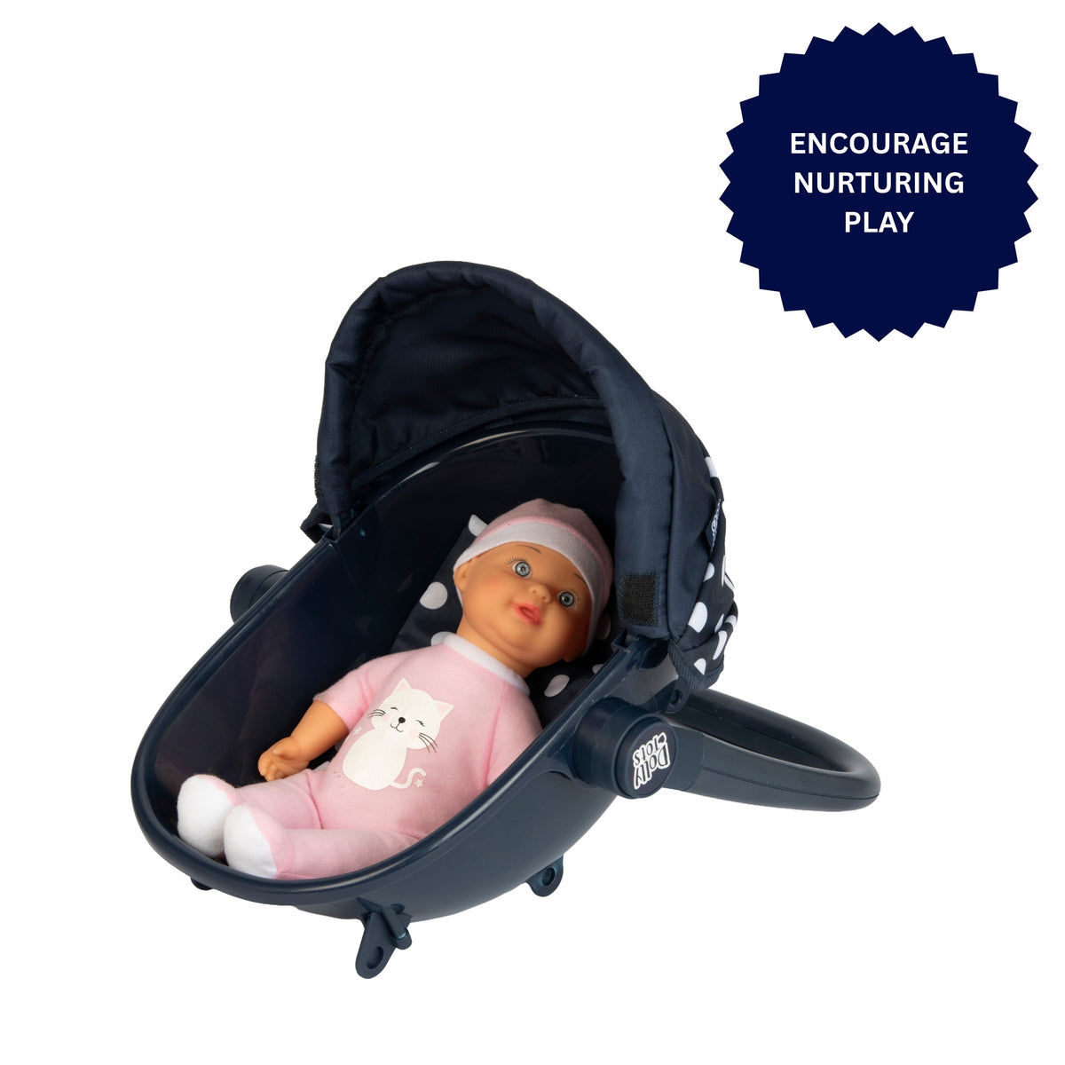 Dolly Tots My First 4 in 1 Dolls Pram - Navy