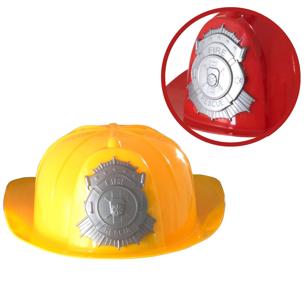 Childrens Fancy Dress Fireman Hats - Pack of 2