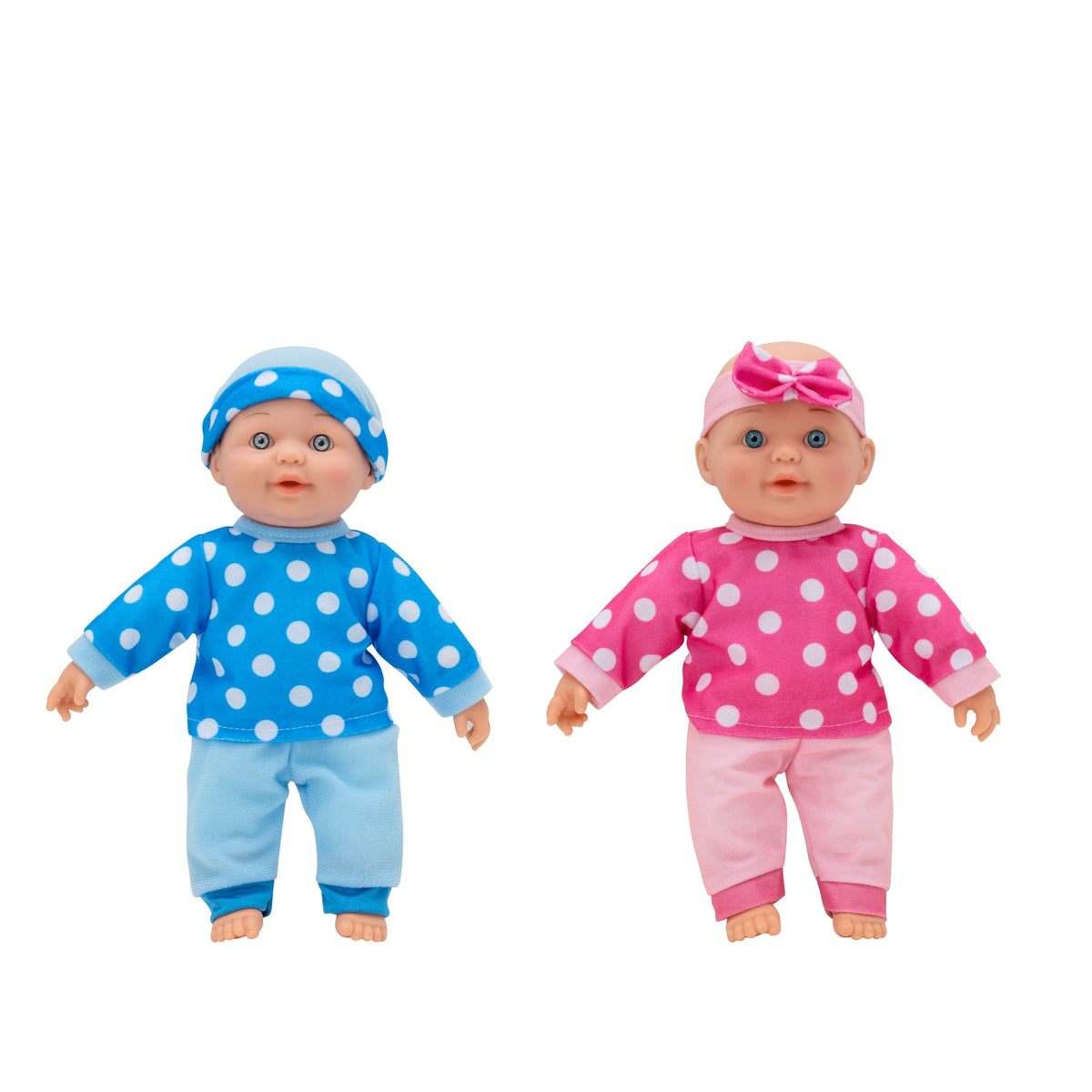 Dolly Tots Twin 30cm Dolls Playset - Soft Bodied Talking Dolls