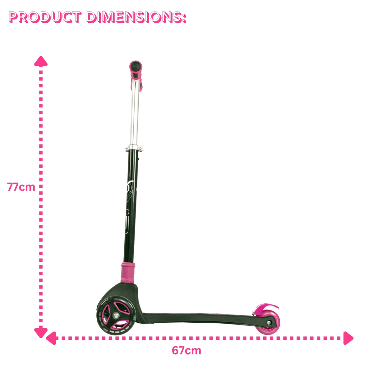 EVO Light Up Cruiser Scooter - Pink