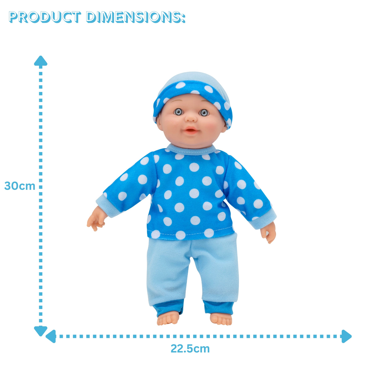 Dolly Tots Twin 30cm Dolls Playset - Soft Bodied Talking Dolls