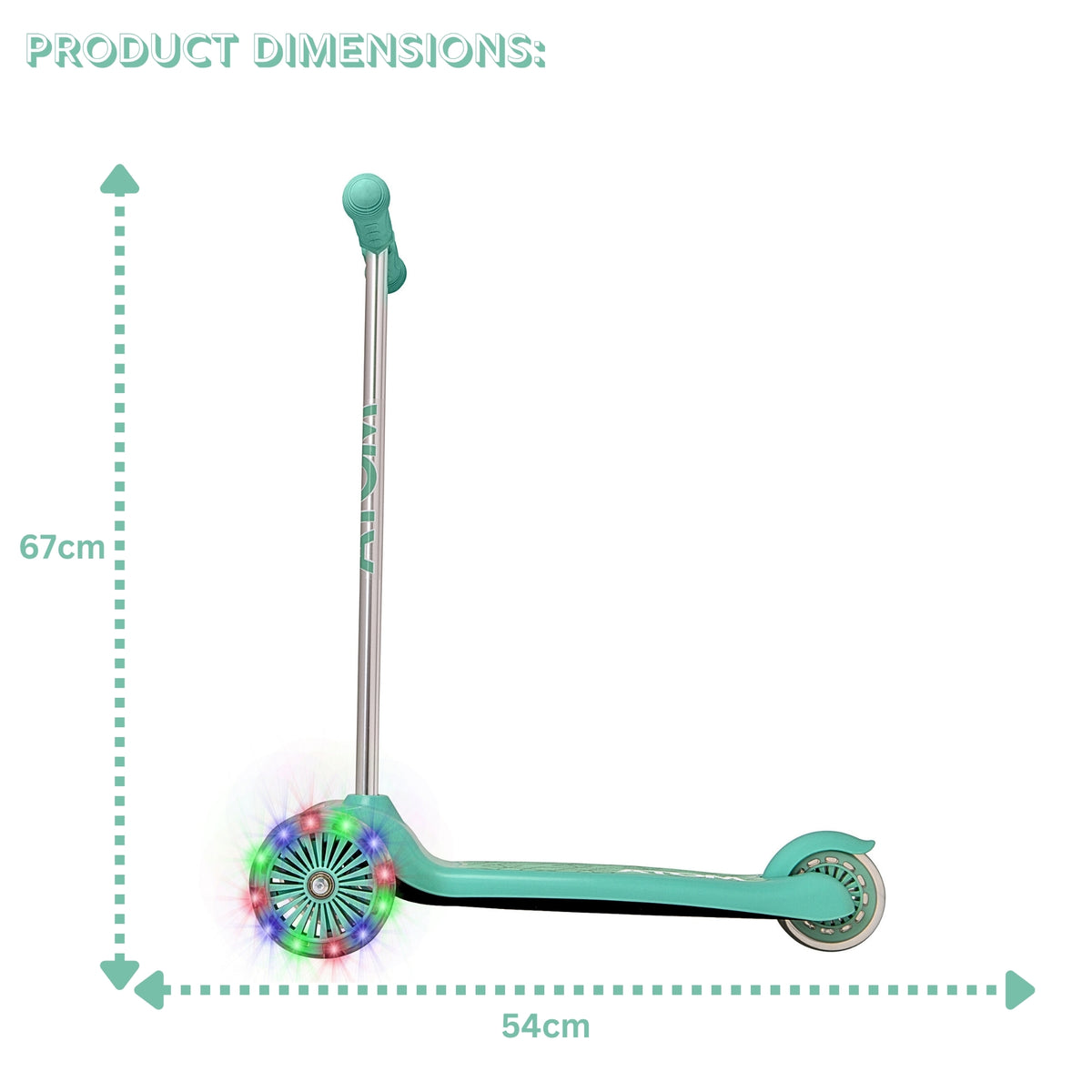ATOM Light-Up Move 'N' Groove Scooter - Green