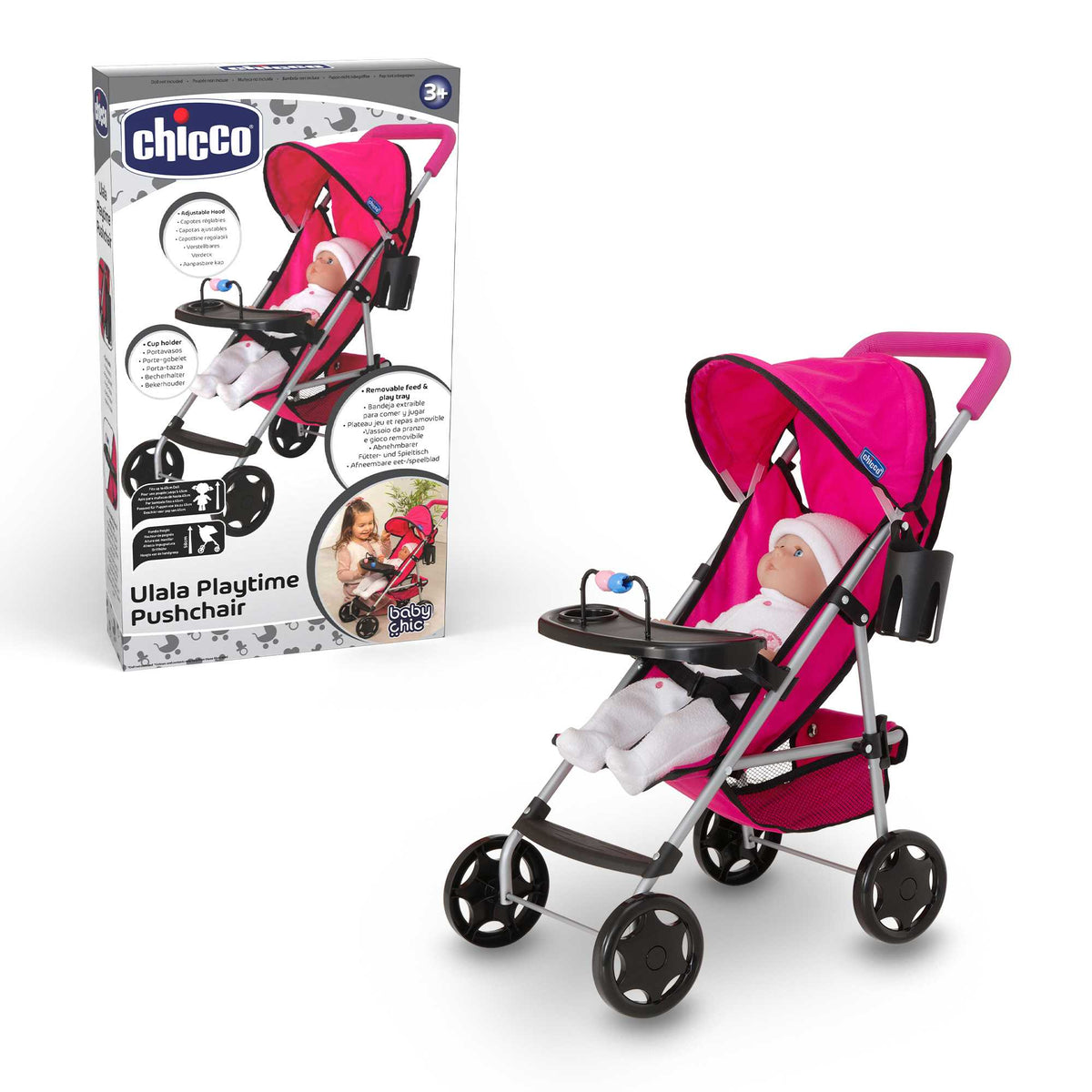 Chicco Ulala Playtime Dolls Pushchair - Pink