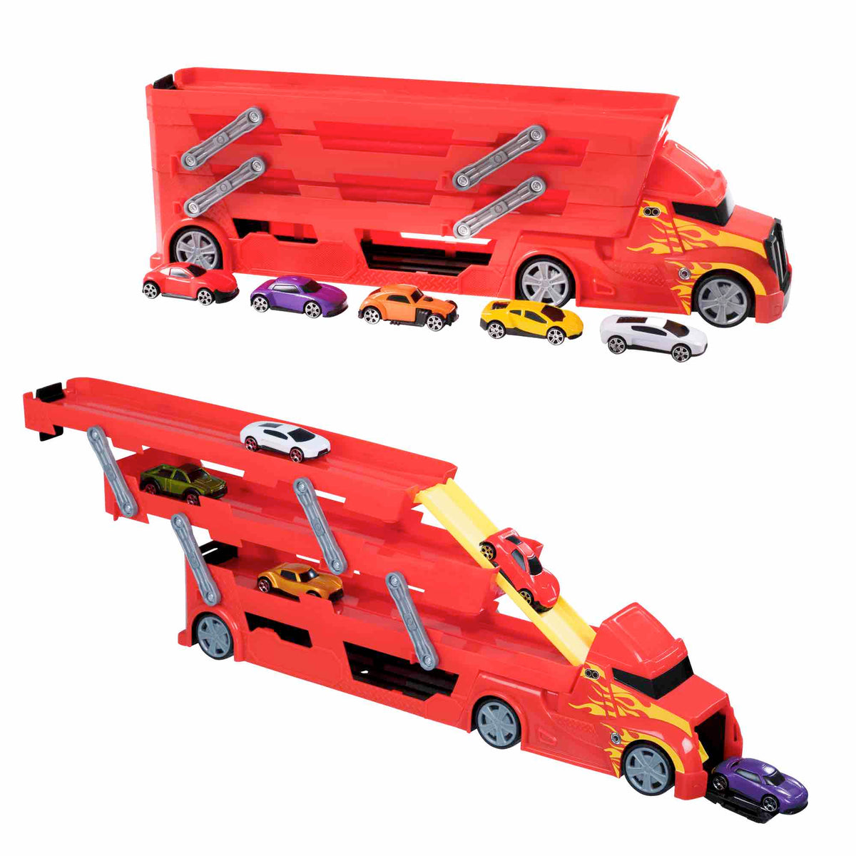 Teamsterz Metro City Launcher Transporter - Includes Five 3" Die-Cast Cars