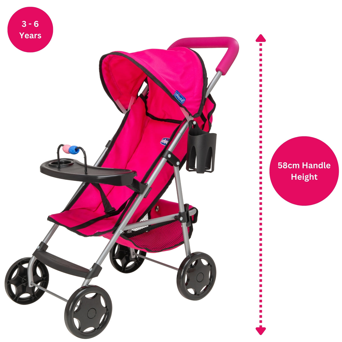Chicco Ulala Playtime Dolls Pushchair - Pink