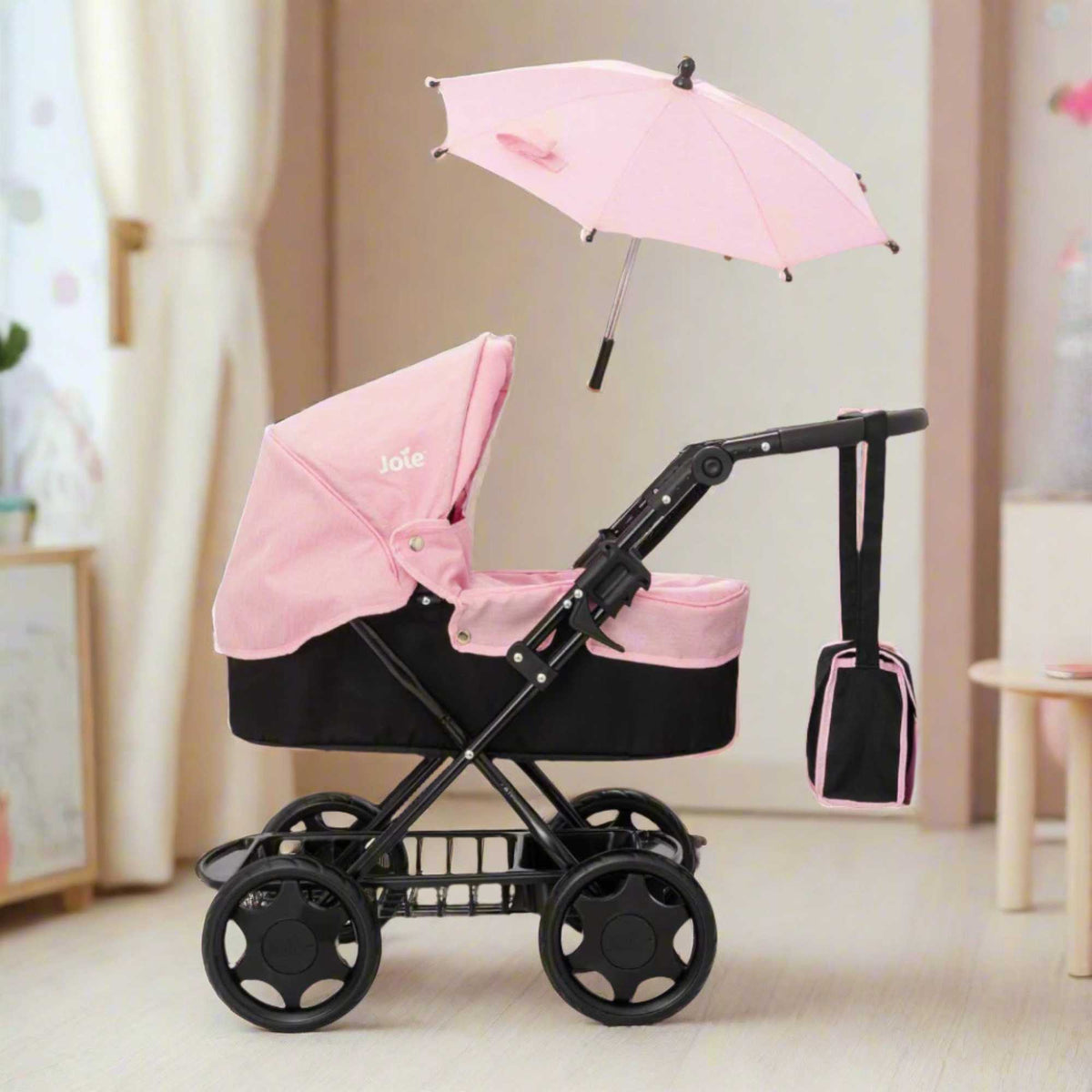 Joie Junior Classic Pram - Includes Handheld Parasol & Changing Bag