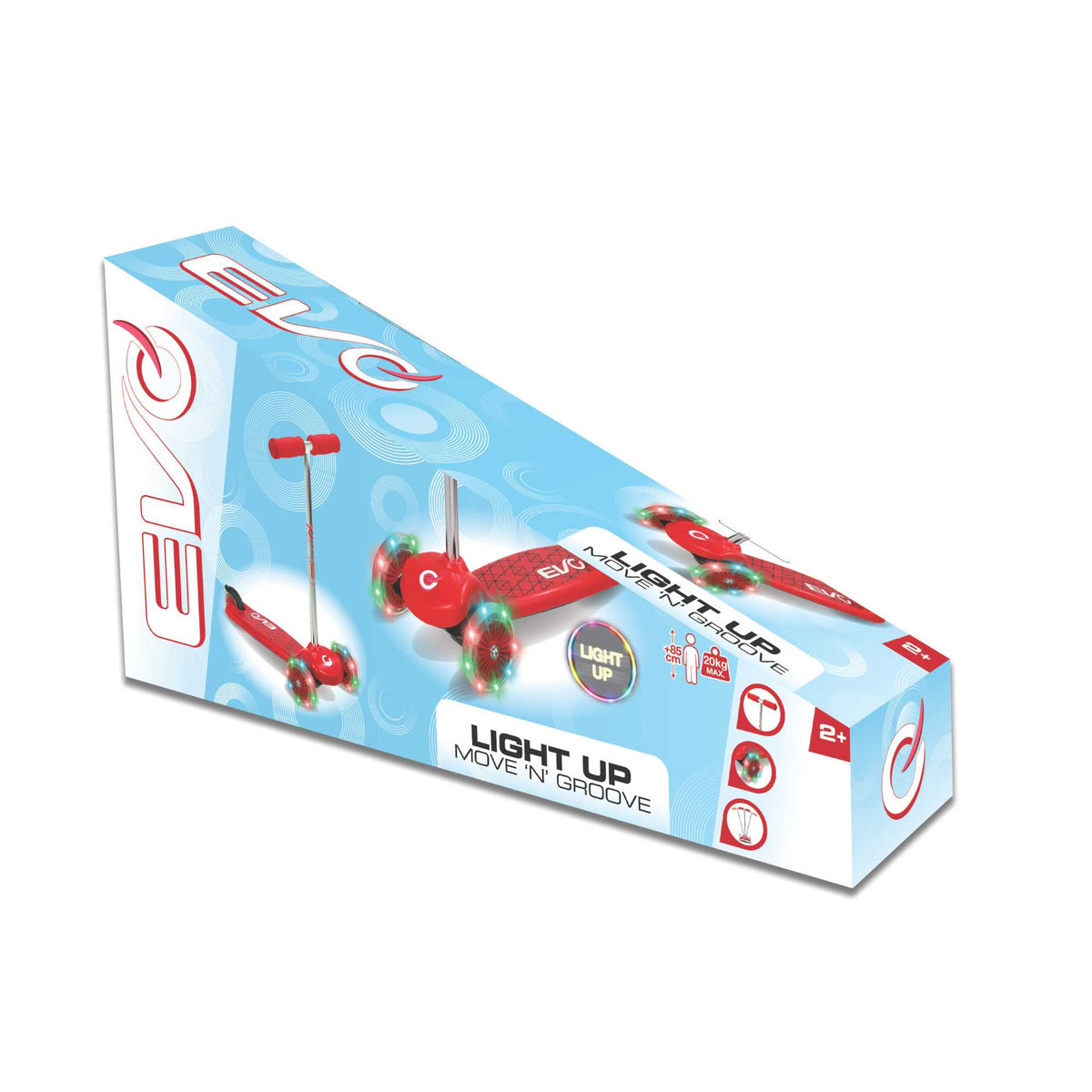 EVO Light-Up Move 'N' Groove Scooter - Red