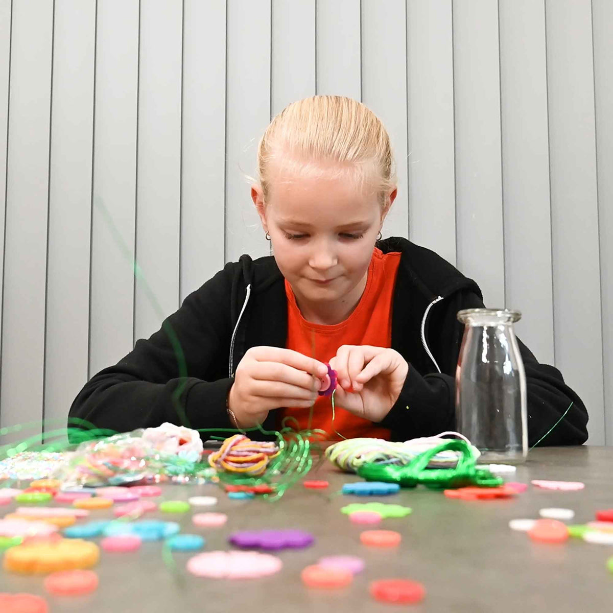 Fun Craft Make Your Own Flower Bouquet Kit – 300+ Piece Kids Craft Set