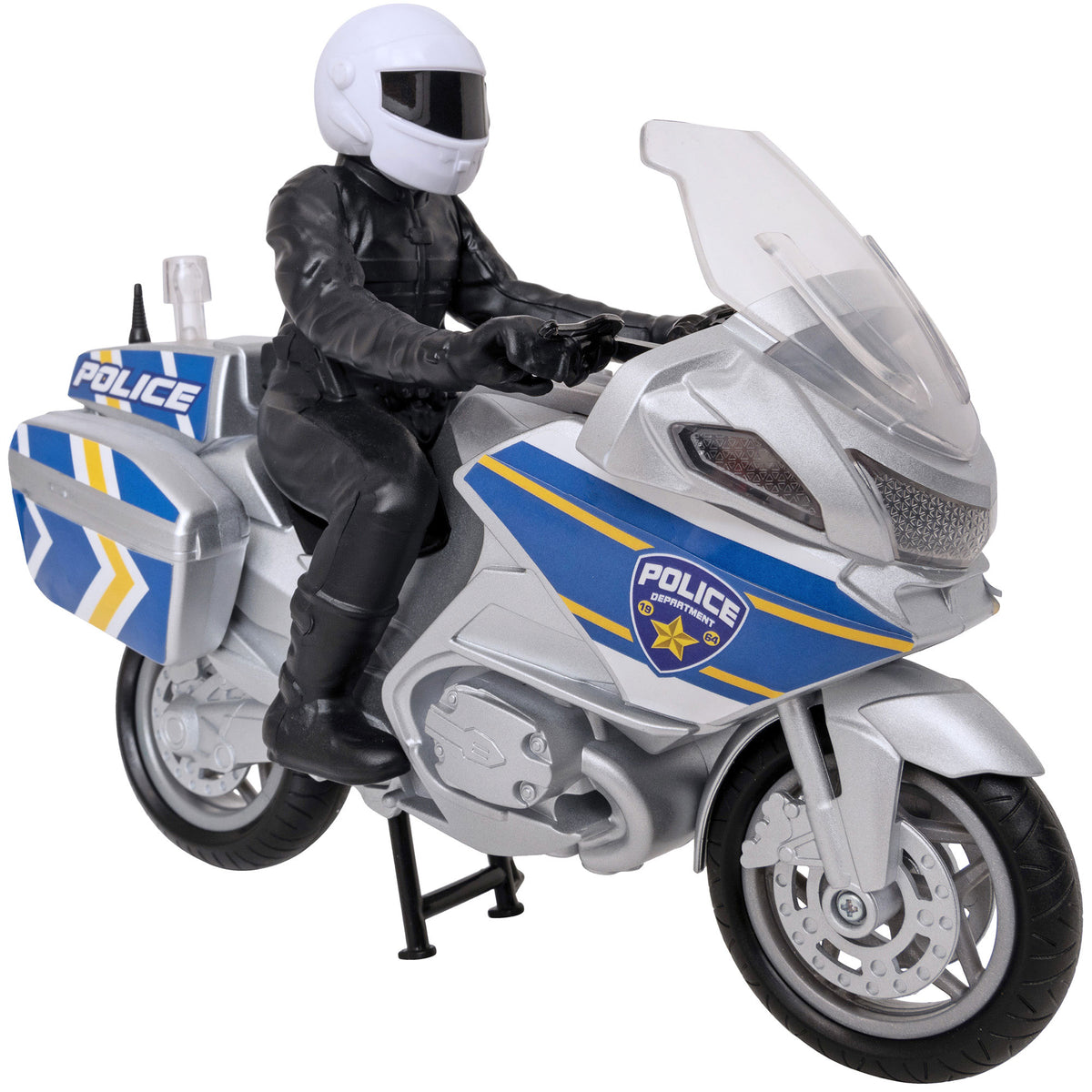 Teamsterz Medium Police Toy Motorbike with Figure