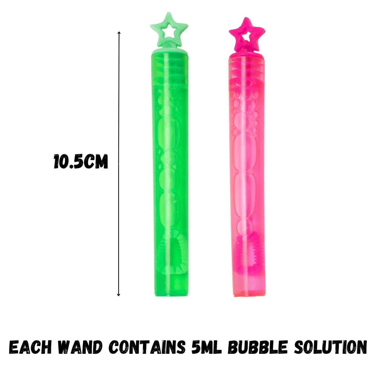 Bubblz 48 Pack of Bubble Wands - Bubble Solution Included