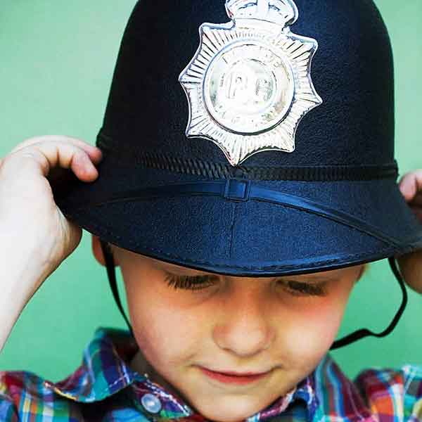Kids Fancy Dress Police Helmet