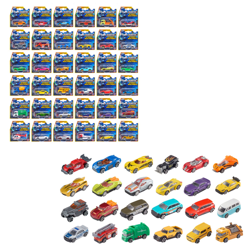 Street Machines Die Cast Cars - 36 Individually Packed Cars Cars & Transporters