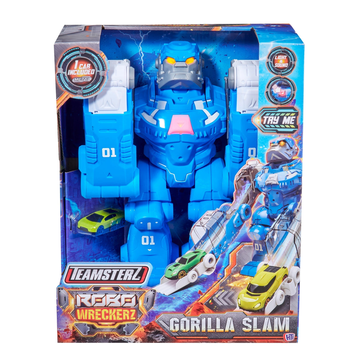 Teamsterz Robo Wreckers Gorilla Slam Playset - Includes Die-Cast Car Cars &amp; Transporters