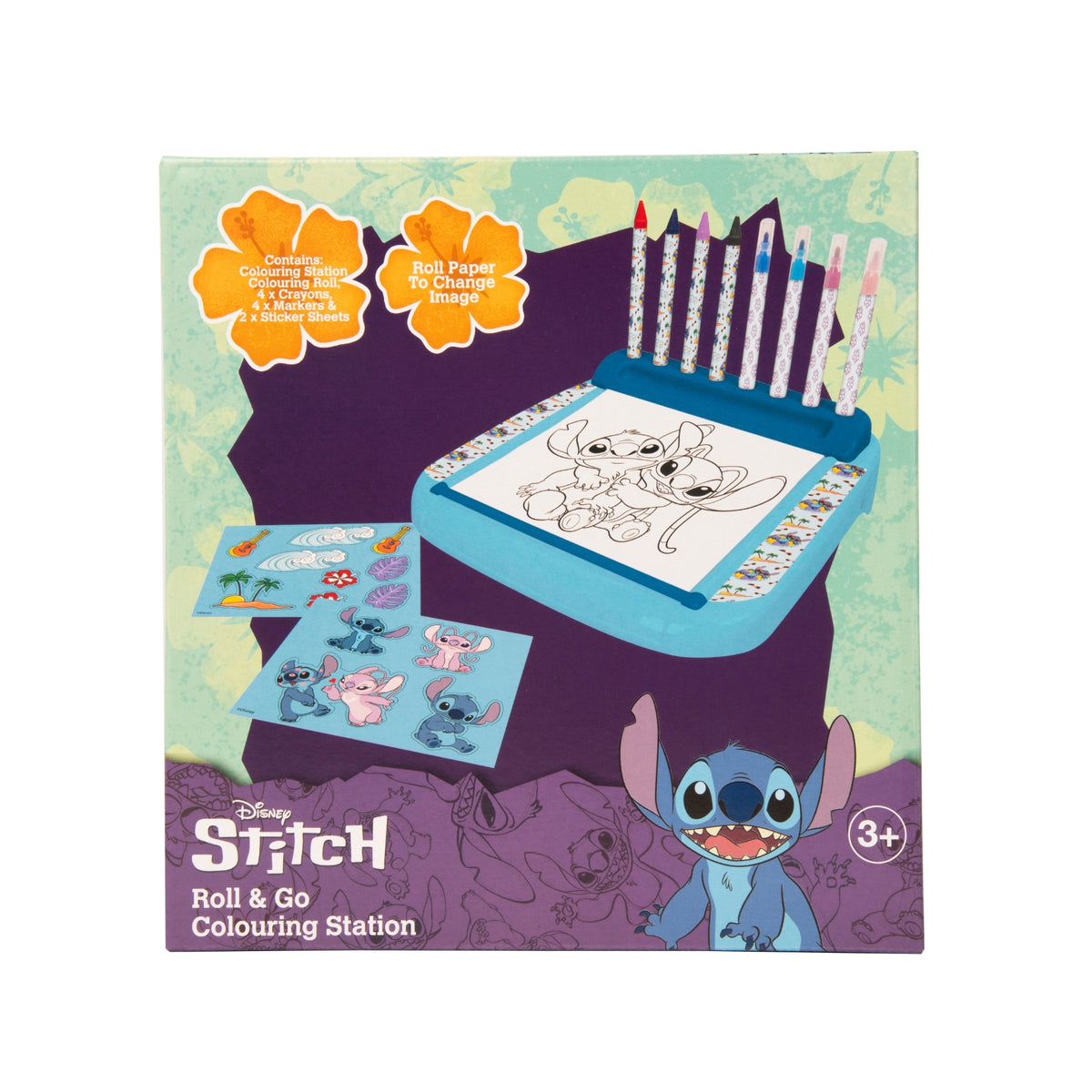 Stitch Roll &amp; Go Colouring Station - 10+ Accessories