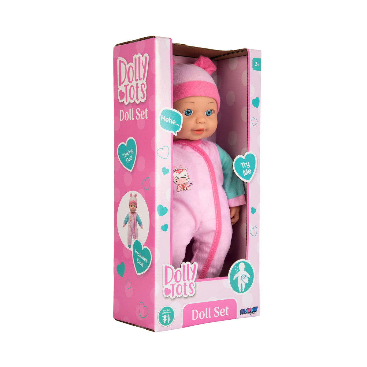 Dolly Tots 40cm Night-time Doll - Soft Bodied Talking Doll