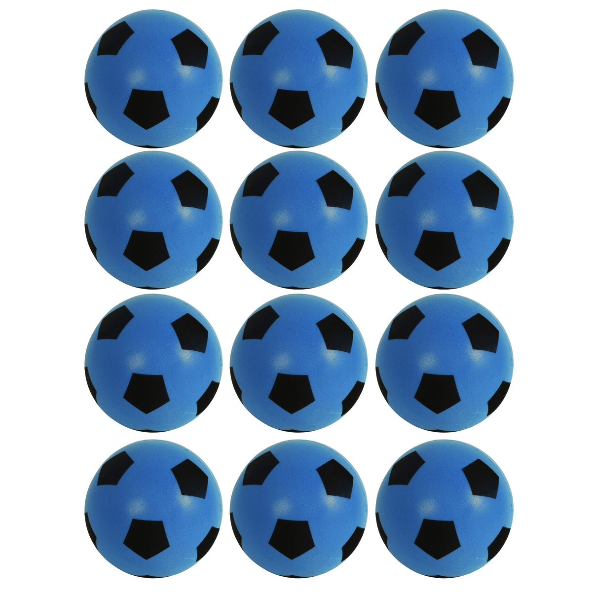 Foam Football Pack Of 12 - Blue (19.4cm )