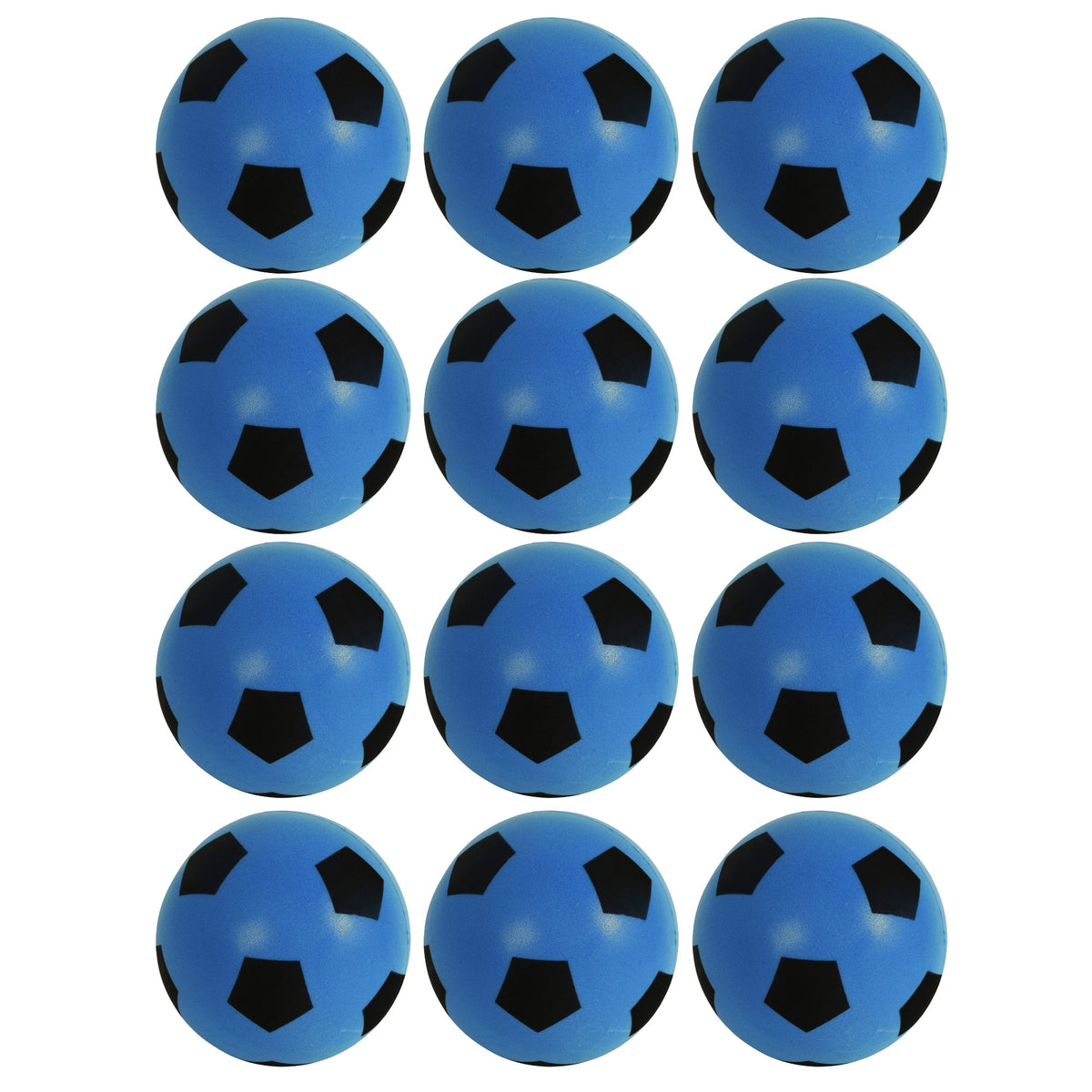 Foam Football Pack Of 12 - Blue (20cm) Footballs