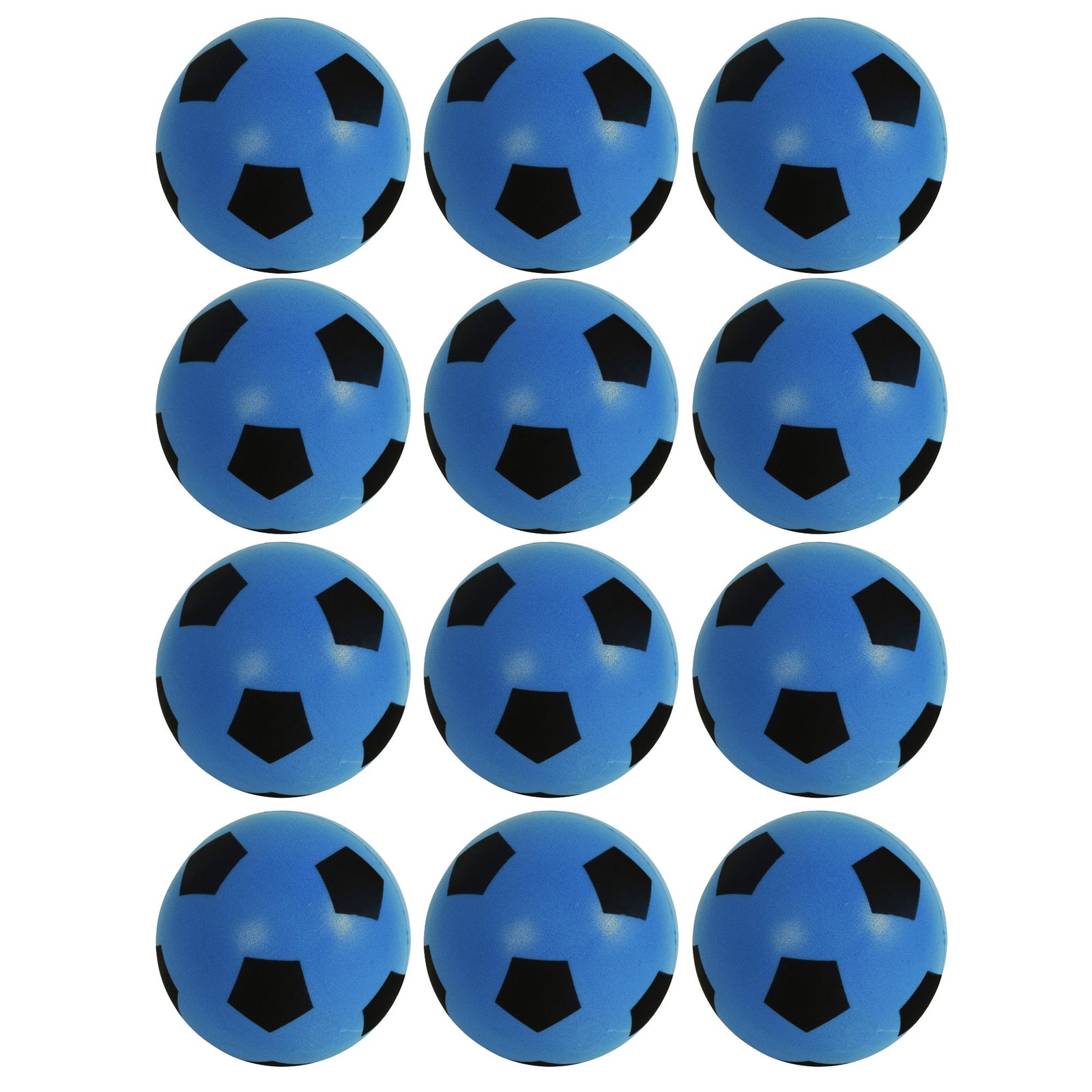 Foam Football Pack Of 12 - Blue (19.4cm)