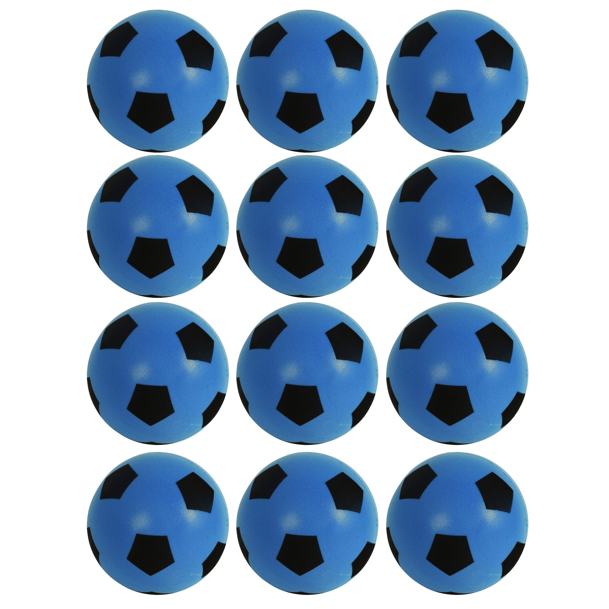 Foam Football Pack Of 12 - Blue (20cm) Footballs