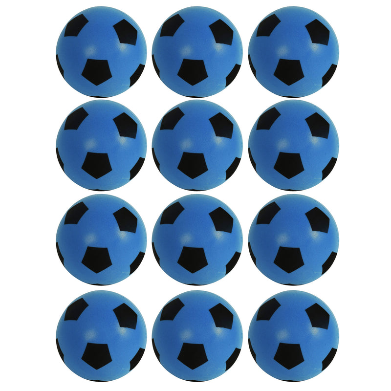 Foam Football Pack Of 12 - Blue (20cm) Footballs