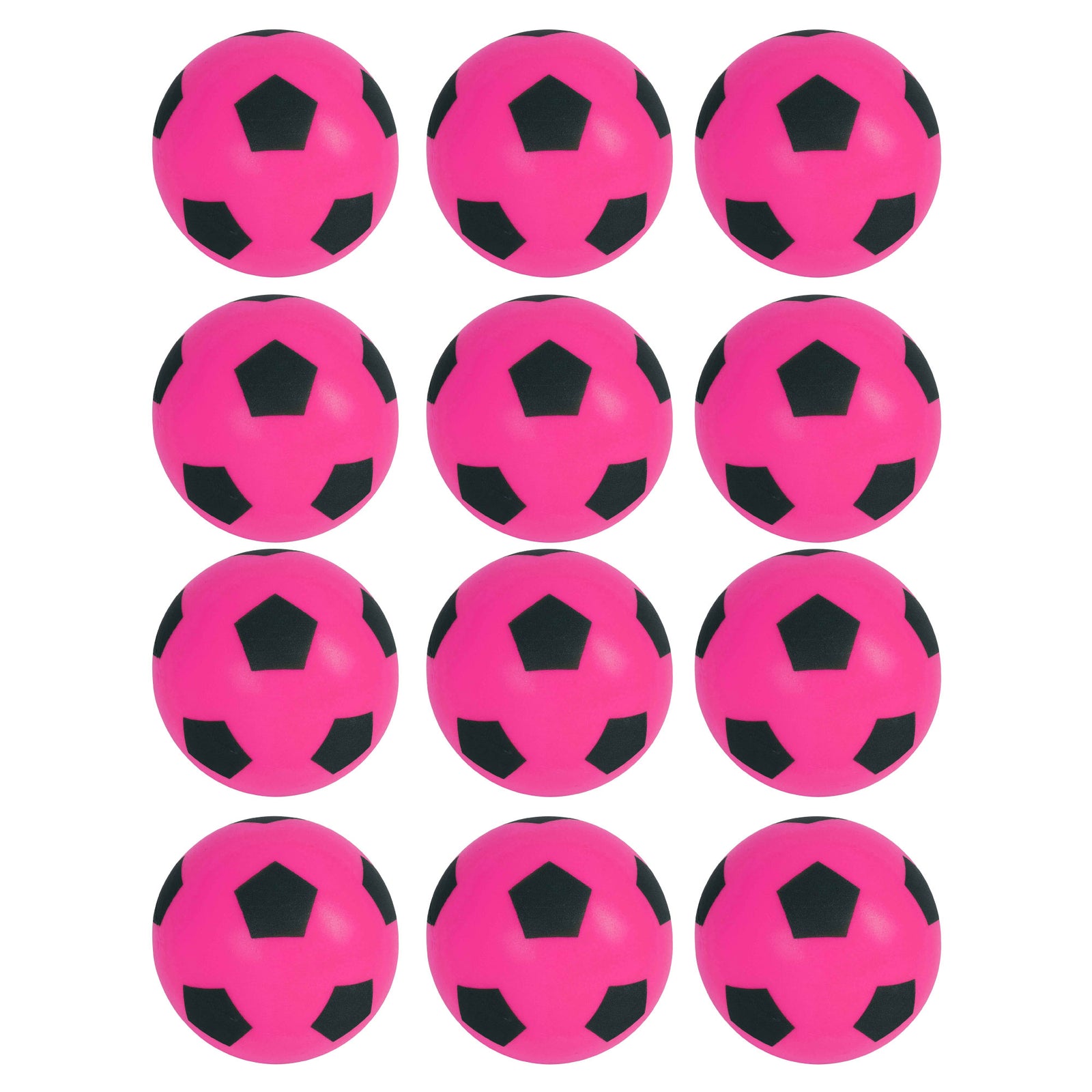 Foam Football Pack Of 12 - Pink (19.4cm)