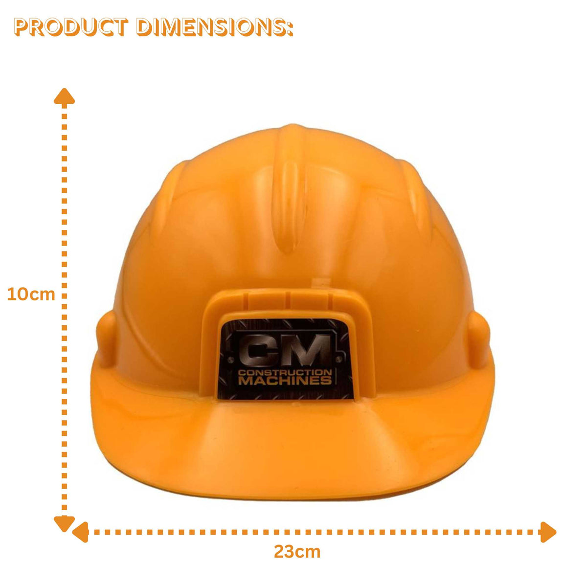 Childrens Yellow Hard Construction Helmet Fancy Dress