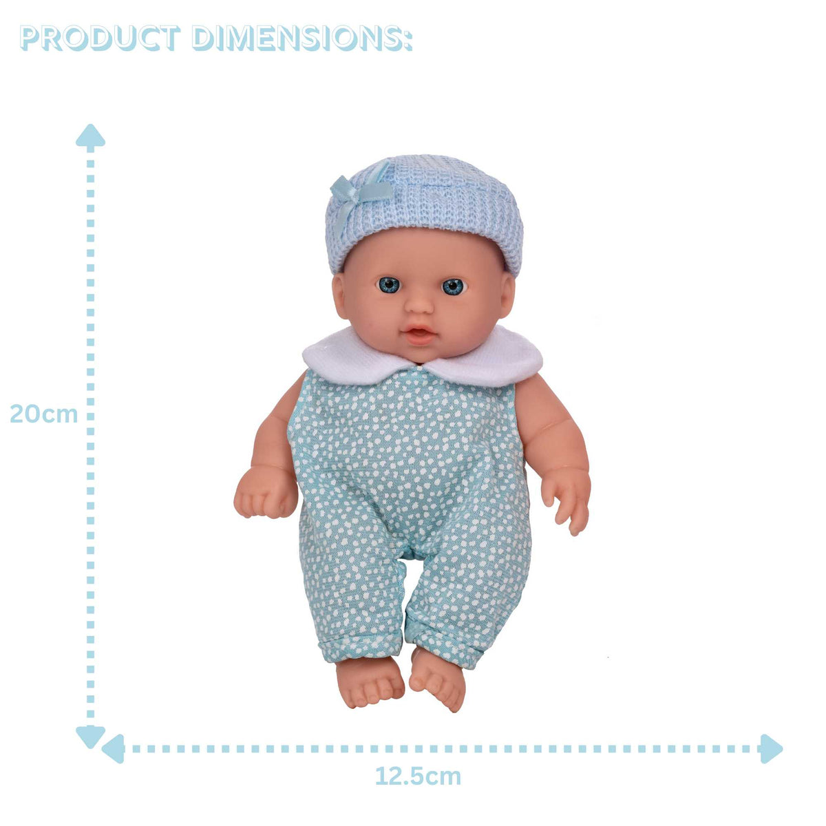 BabyBoo Cutie Baby Doll - Blue Dolls