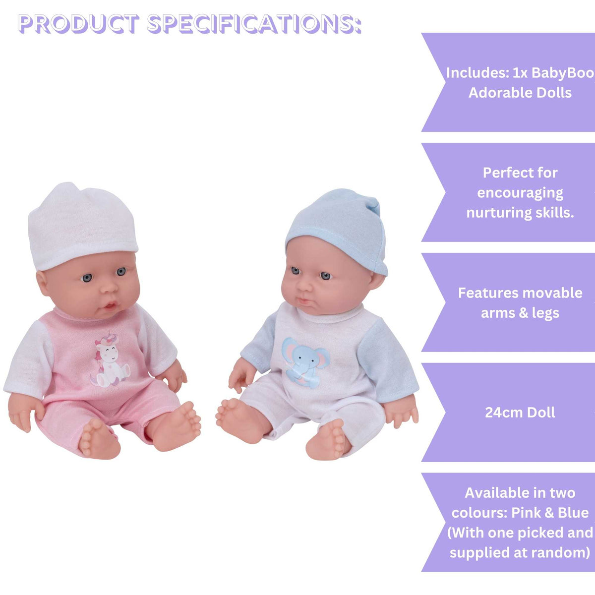 BabyBoo Adorable Doll - Doll With Outfit Dolls