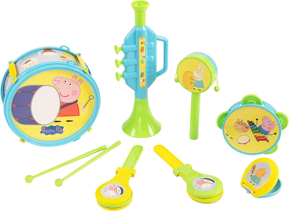 peppa pig musical toy, musical toy for children , musical playset for kids , peppa pig playset, music toys, interactive toys, kids case, kids music toys, nickelodeon toys , kids maracas, peppa pig, george pig, mummy pig, daddy pig musical instruments