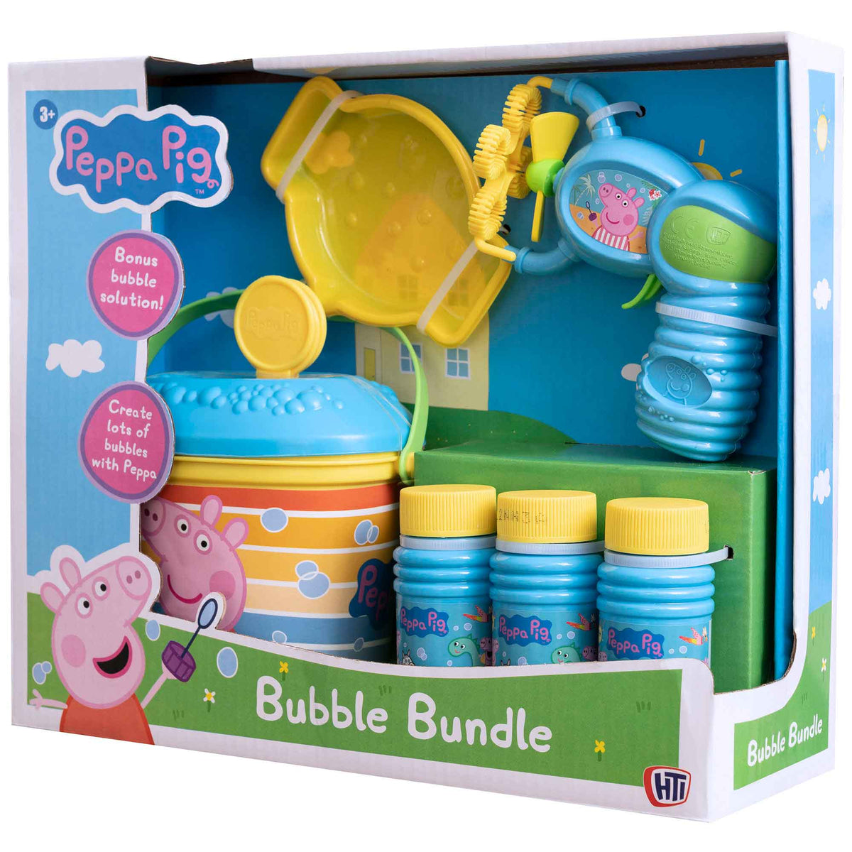 Peppa Pig Bubble Bundle + Bubblz 1Ltr. Bubble Solution Bundle