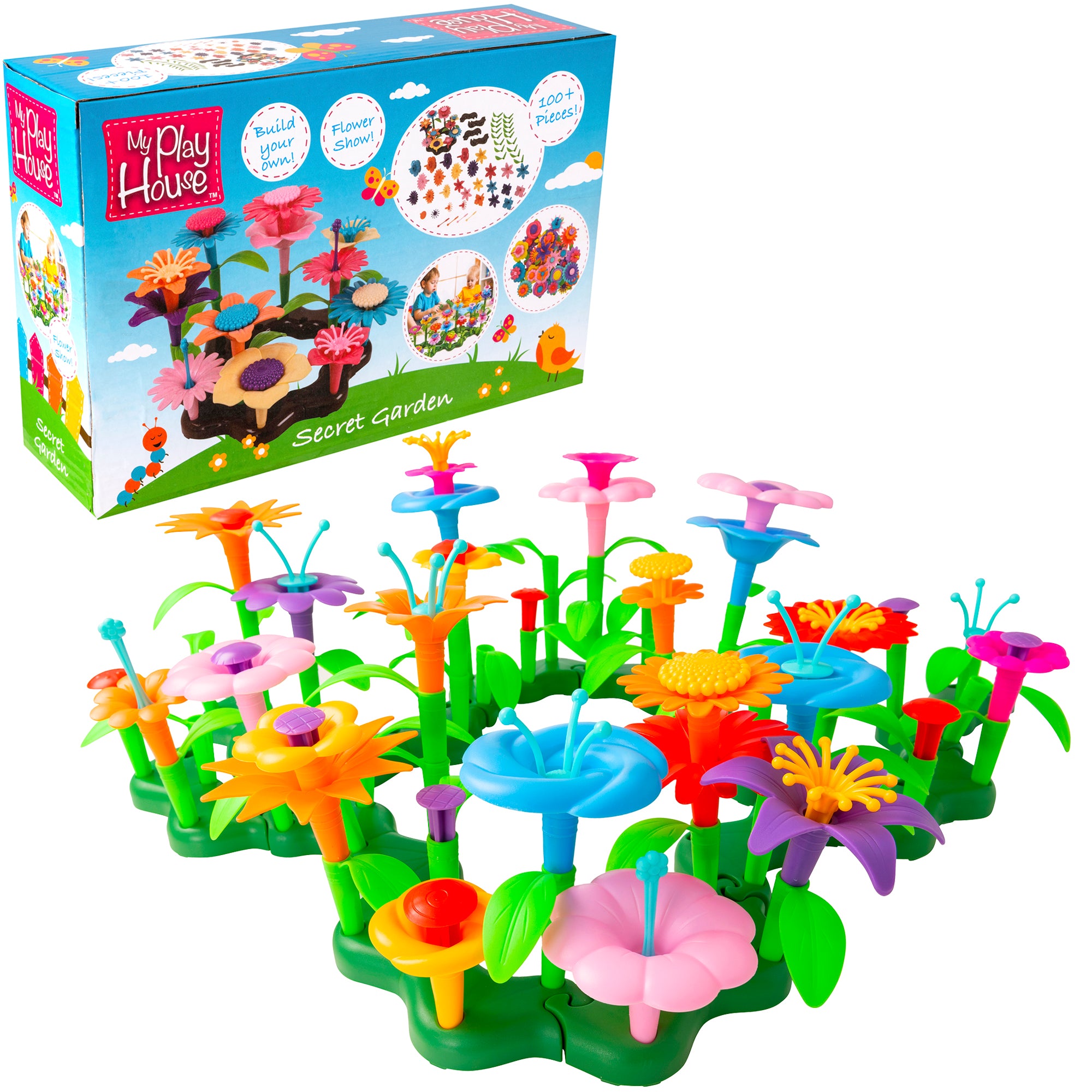 My Play House Build Your Own Secret Garden | 100+ Pieces Craft Kits