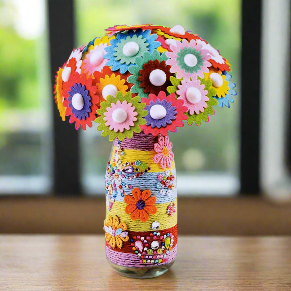 Fun Craft Make Your Own Flower Bouquet - 300+ Pieces Craft Kits