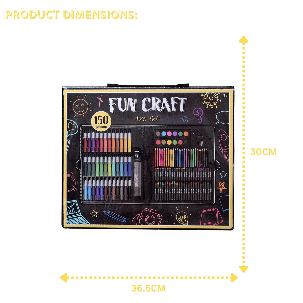 Fun Craft Mixed Media Arts Set - 150 Pieces Art Supplies
