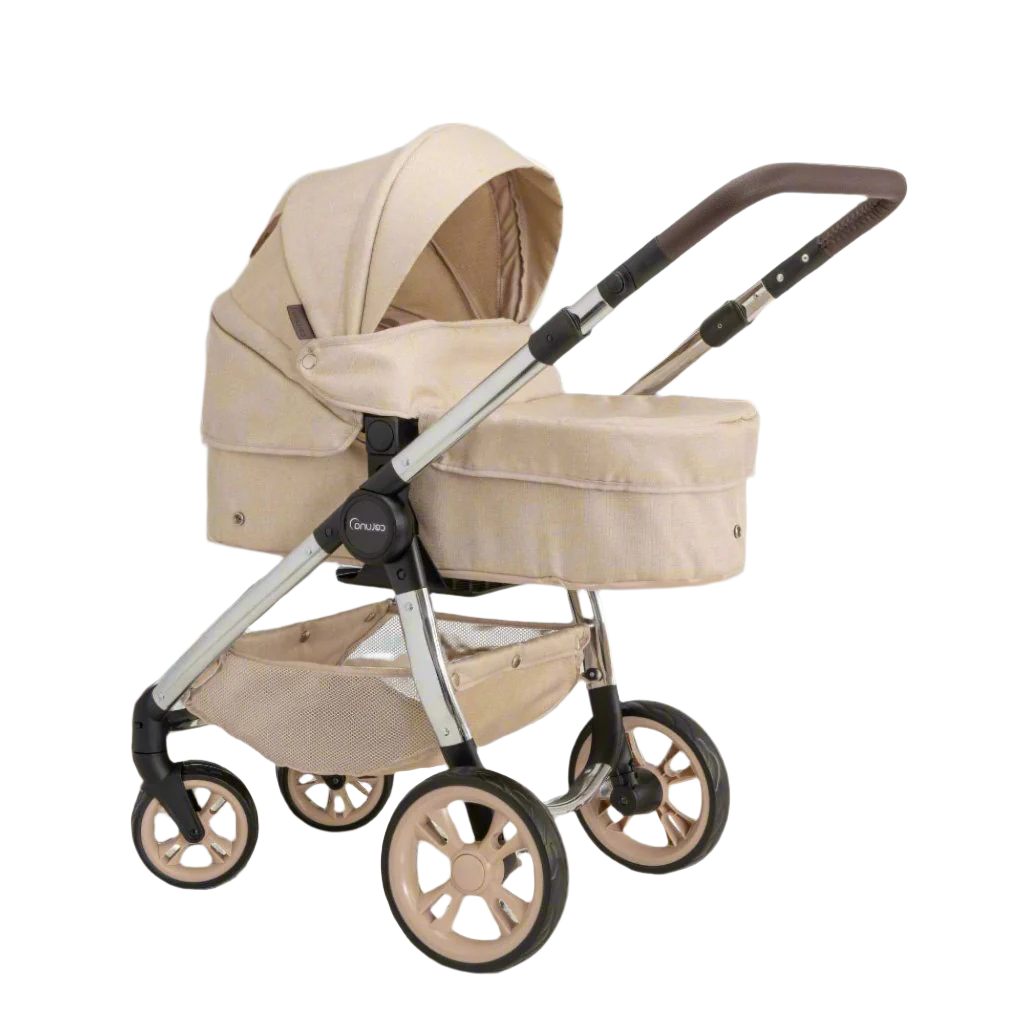 Celuna Premium Vogue Stone Dolls Pram - Two Pram Modes Doll &amp; Action Figure Accessories