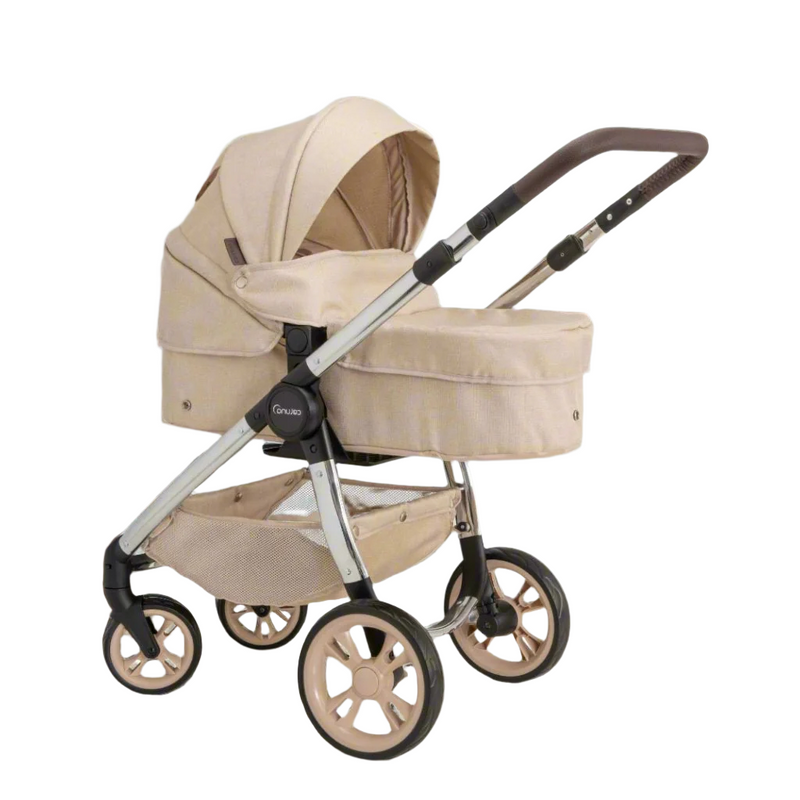 Celuna Premium Vogue Stone Dolls Pram - Two Pram Modes Doll & Action Figure Accessories