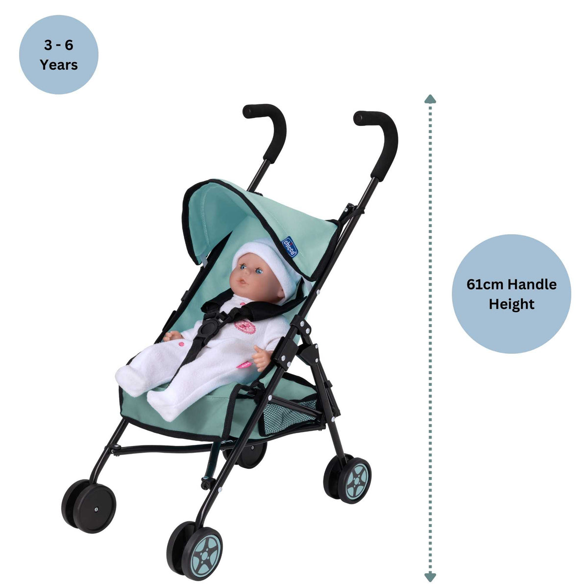 Chicco Echo Dolls Stroller - Lightweight, Durable, and Stylish Toy Stroller for Kids&#39; Playtime