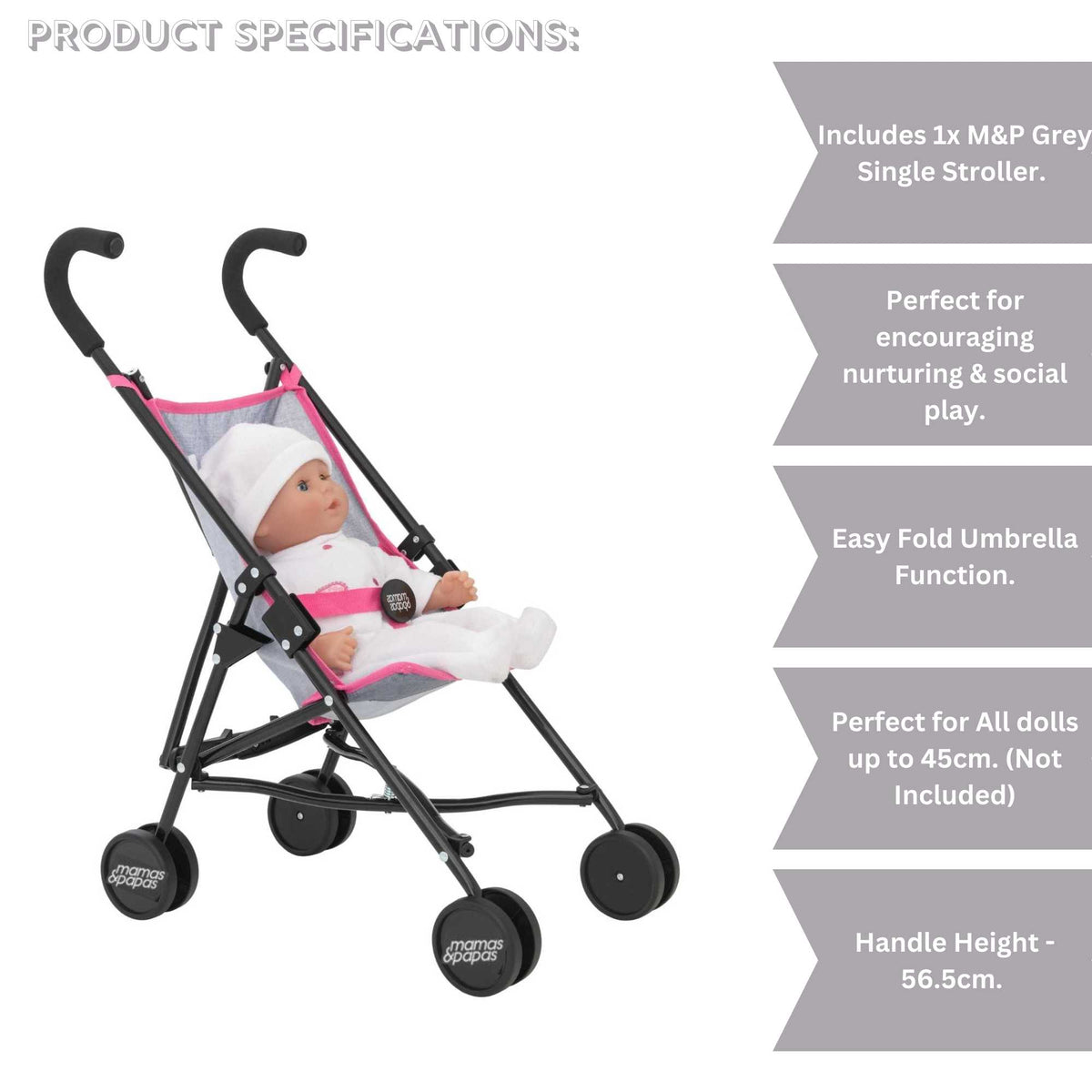 Mamas &amp; Papas Junior Doll Stroller Pushchairs