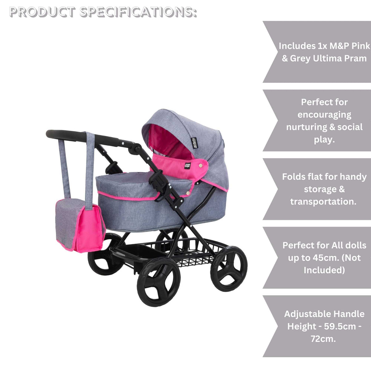 Mamas &amp; Papas Junior Ultima Dolls Pram Prams