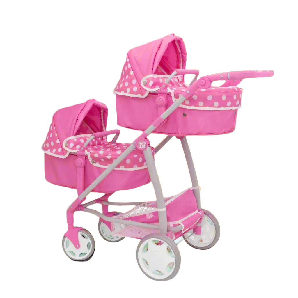 Dolly Tots Twin Dolls Pram Prams