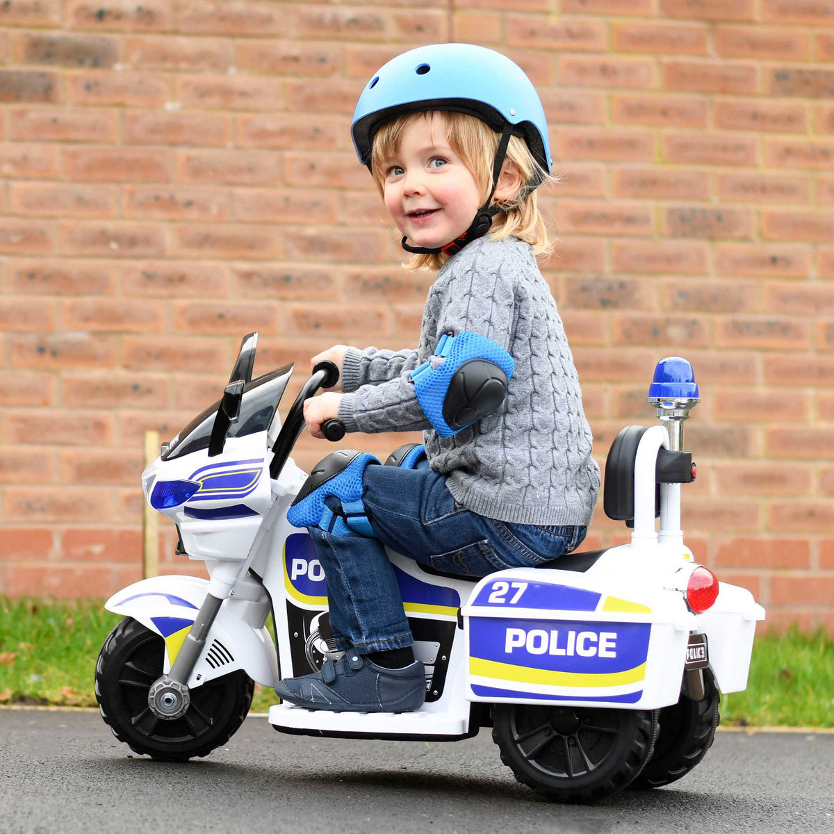 EVO 6v Kids Electric Ride-On Police Bike Electric Riding Vehicles