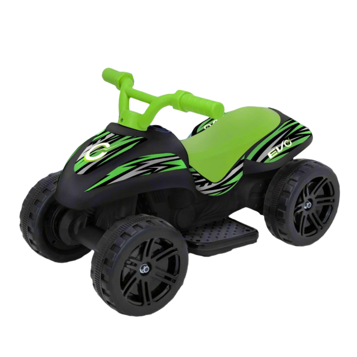 EVO 6V Venom Quad Electric Ride-On with vibrant design, sturdy four-wheel construction, and easy-to-use controls, perfect for exciting and safe outdoor adventures for kids. 