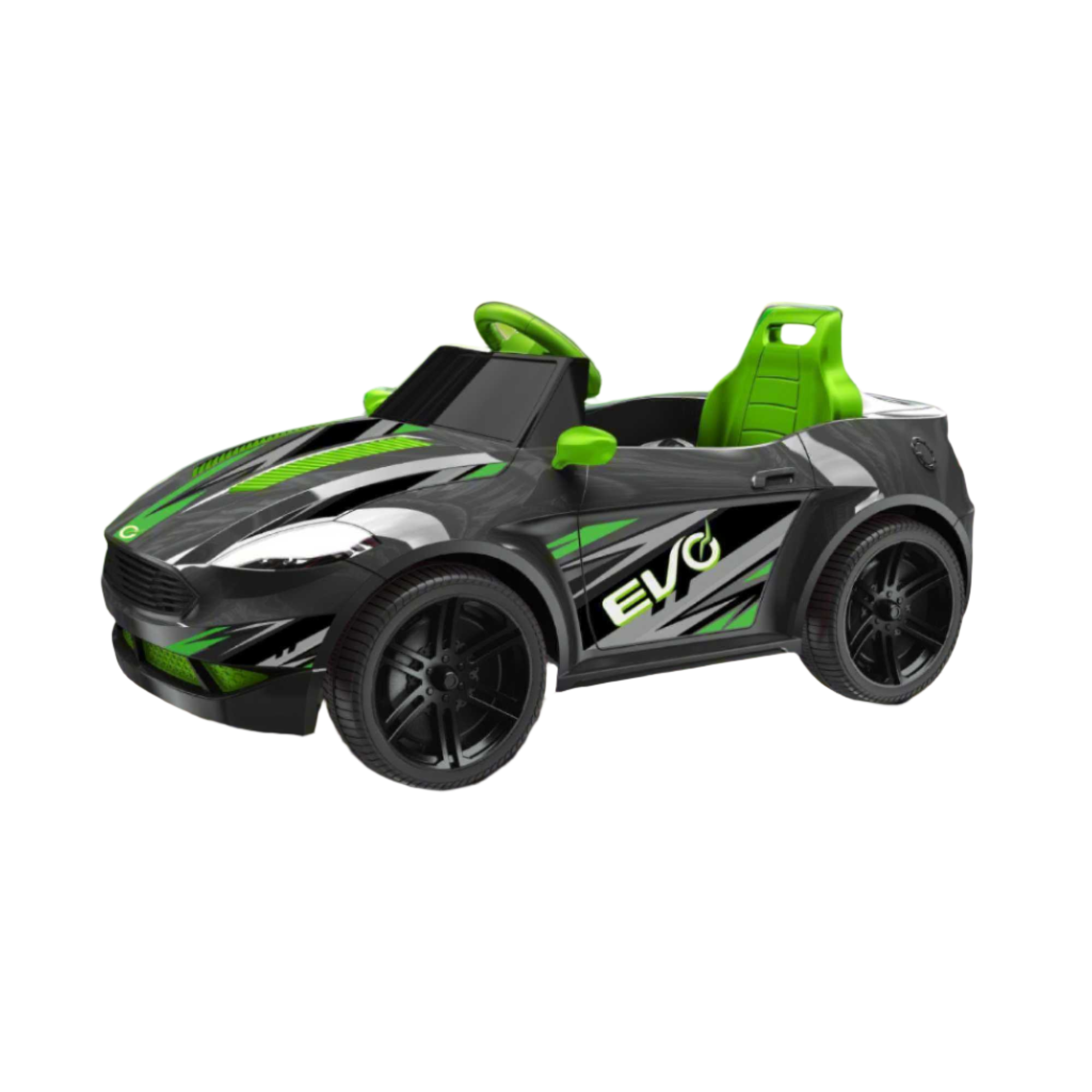 EVO 6v Kids Electric Ride-On Venom Sports Car Green Electric Ride Ons