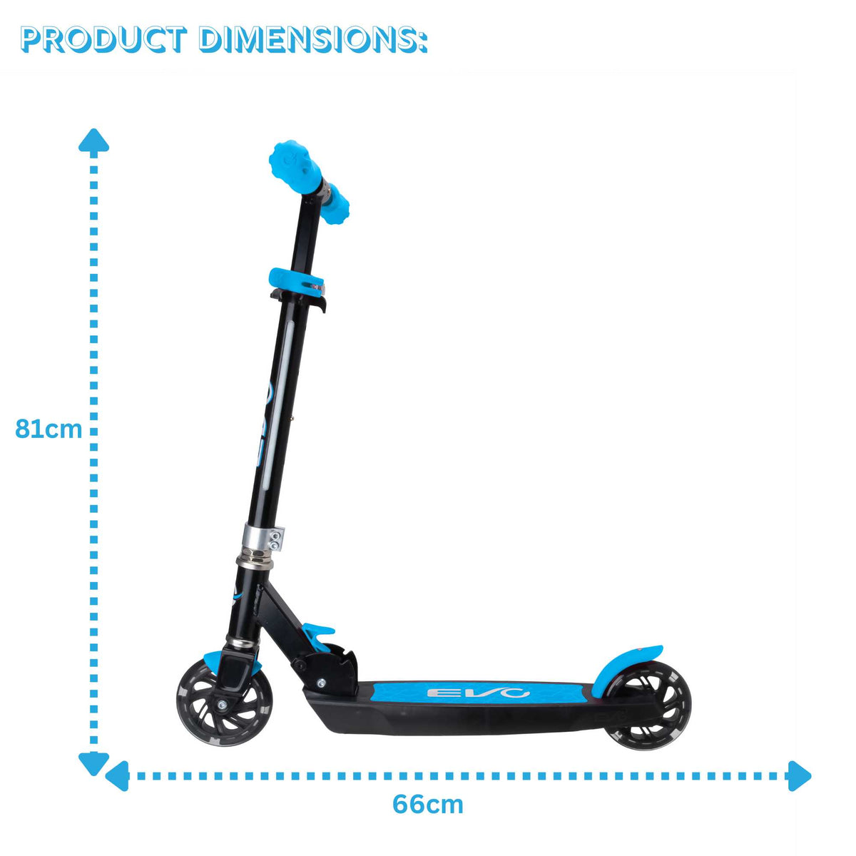 EVO Light Up Light Blast Scooter - Baby Blue Scooters