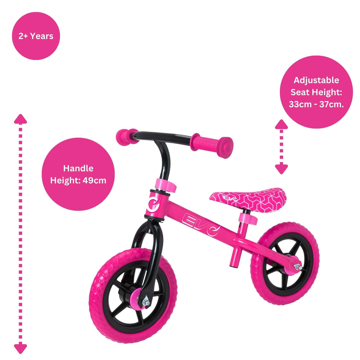 Evo 10&quot; Balance Bike - Pink Balance Bike