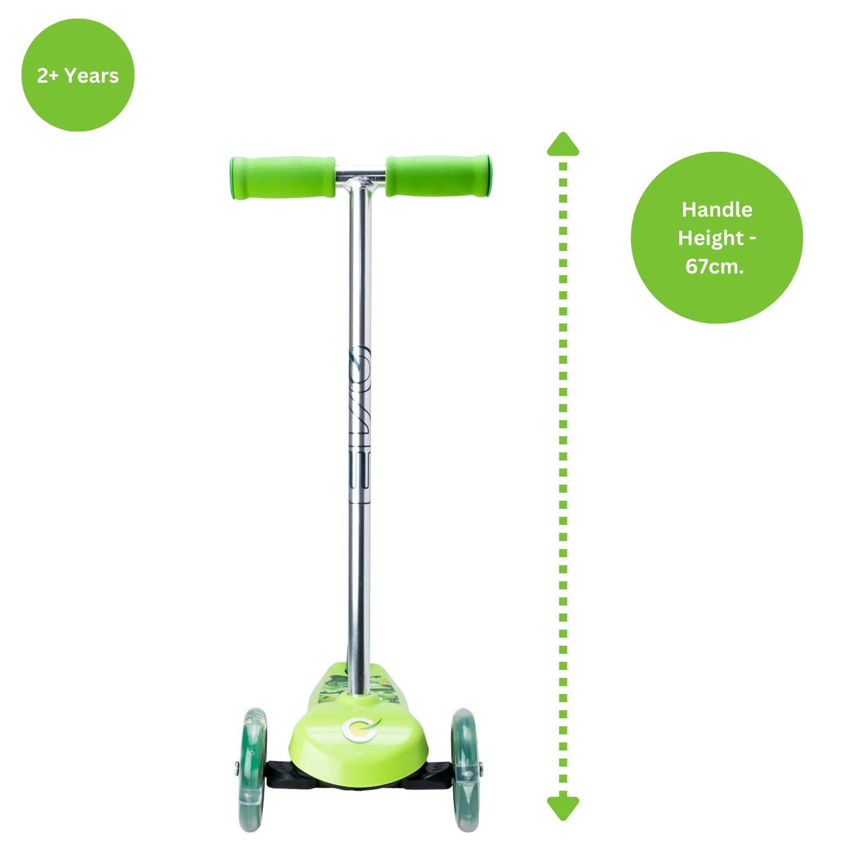 EVO Light Up Move N Groove Scooter for Ages 2 and Up with Lean-to-Steer System and LED Wheels, perfect for young children’s outdoor adventures.