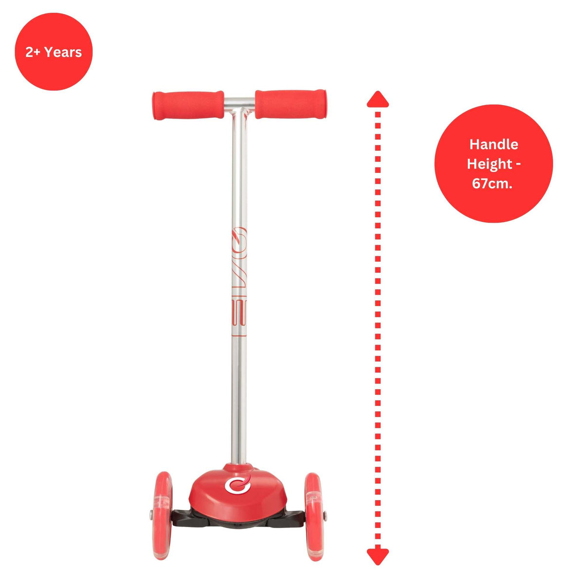 EVO Light Up Move N Groove Scooter for Ages 2 and Up with Lean-to-Steer System and LED Wheels, perfect for young children’s outdoor adventures.