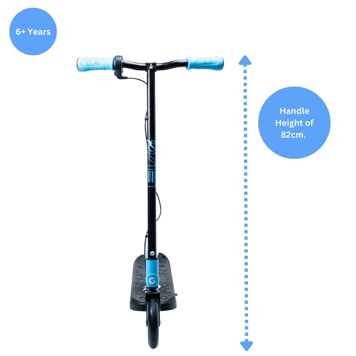 Stylish and sleek Evo Electric Scooter in Teal for kids aged 6 and up, perfect for fun and easy rides