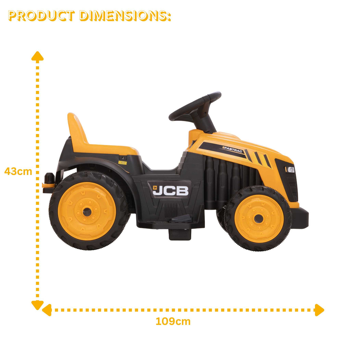 JCB Battery Operated Tractor Ride-On Electric Riding Vehicles