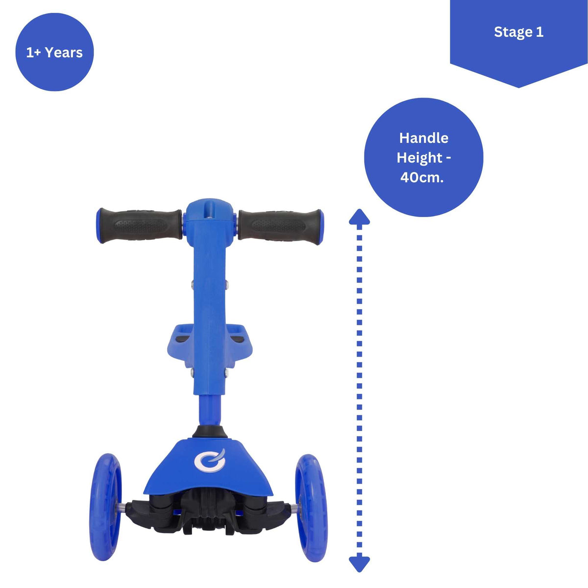 EVO 3 in 1 Cruiser Toddler Ride On &amp; Scooter - Blue Scooters