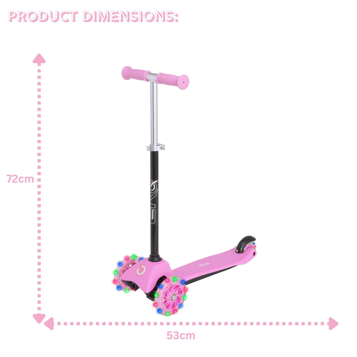EVO Light Up Mini Cruiser Scooter  - Baby Pink Scooters
